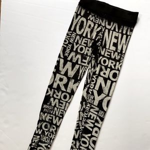 NYC leggings! Worn once. Super soft